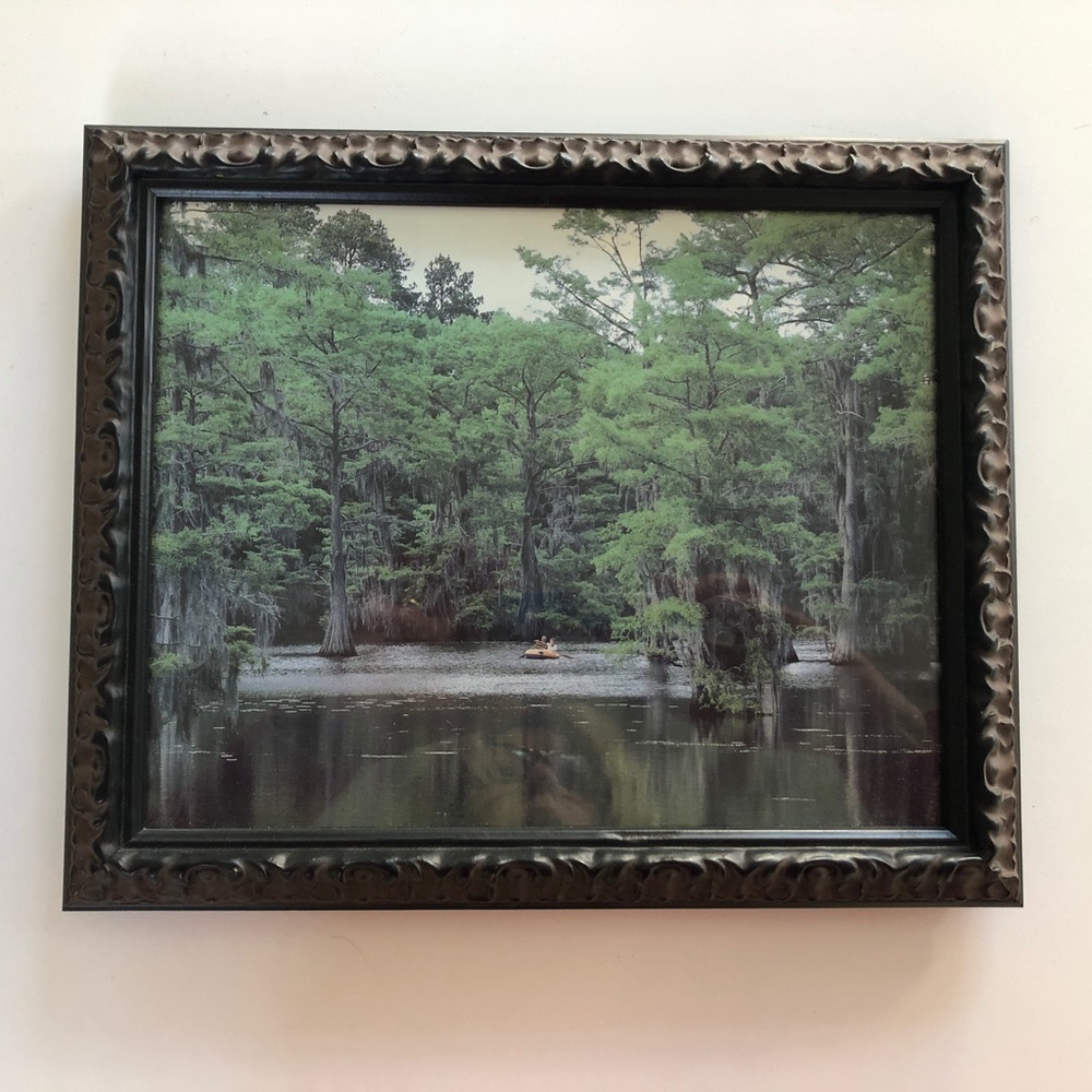 Roma Moulding 8 x 10 wood carved frame; black and mocha - NEW